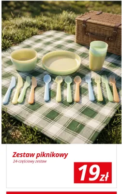 Zestaw piknikowy 24-częściowy promocja w KiK