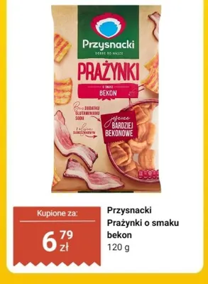 Prażynki o smaku bekon Przysnacki promocja w Dino