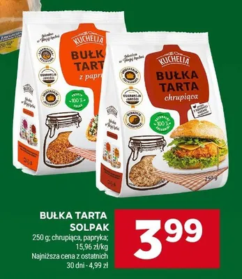 Bułka tarta chrupiąca z papryką Kuchella Solpak promocja w Stokrotka
