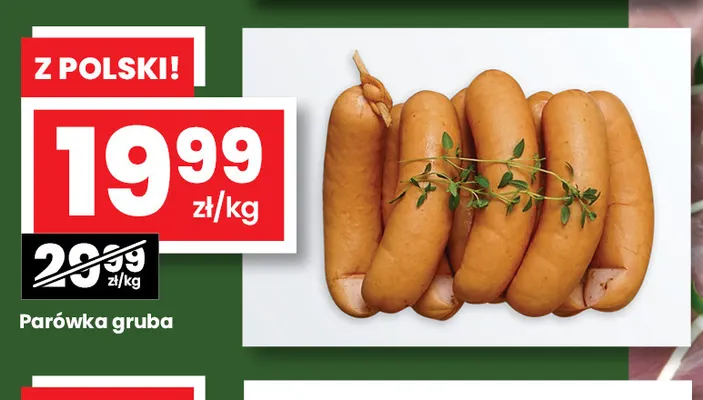 Parówka gruba promocja w emma MARKET