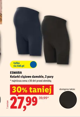 Kolarki ciążowe damskie Esmara 2-pak promocja w Lidl