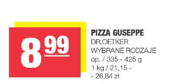 Pizza wybrane rodzaje promocja w SPAR