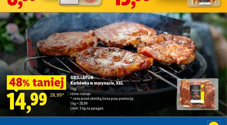 Karkówka w marynacie XXL Grill&Fun promocja w Lidl