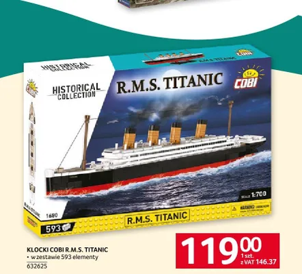 Klocki COBI R.M.S. Titanic promocja w Selgros