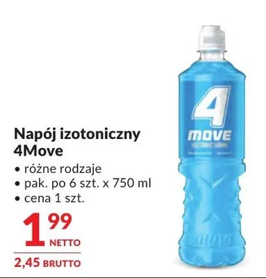 Napój izotoniczny 4Move promocja w Makro