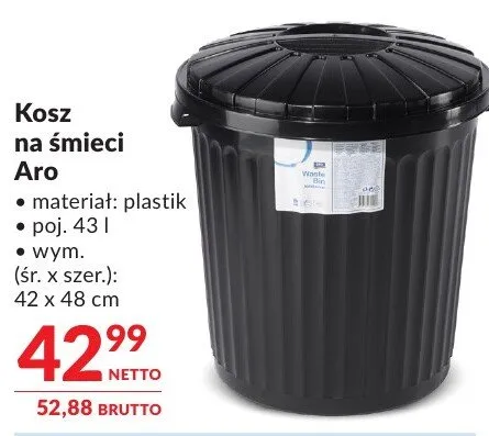 Kosz na śmieci Aro promocja w Makro