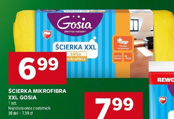 Ścierka mikrofibra XXL promocja w Stokrotka
