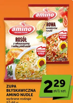 Zupa błyskawiczna Amino Pomidorowa promocja w ABC