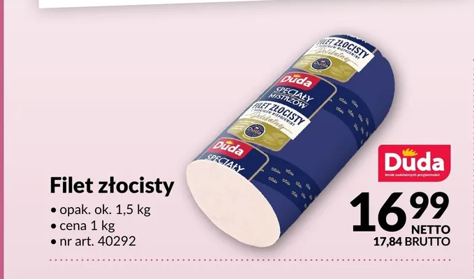 Filet złocisty Duda promocja w Makro