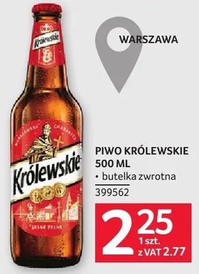 Piwo Królewskie 500 ml promocja w Selgros