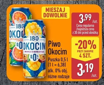 Piwo Okocim promocja w Aldi