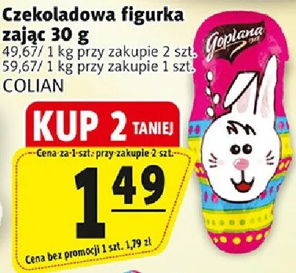 Czekoladowa figurka zając 30g promocja w Prim Market