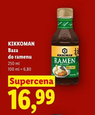 Baza do ramenu Kikkoman promocja w Lidl