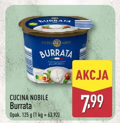 Burrata promocja w Aldi