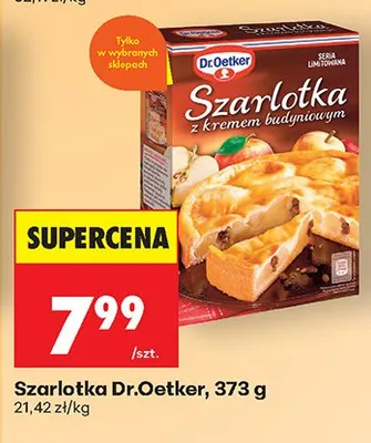 Szarlotka z kremem budyniowym promocja w Biedronka