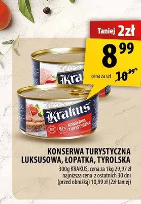 Konserwa turystyczna luksusowa Krakus promocja w Arhelan