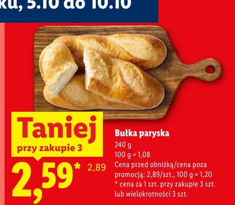 Bułka paryska promocja w Lidl