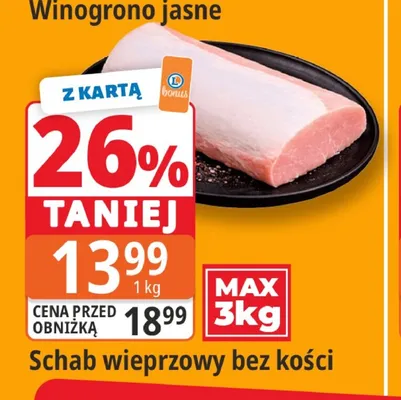 Schab wieprzowy bez kości promocja w Leclerc