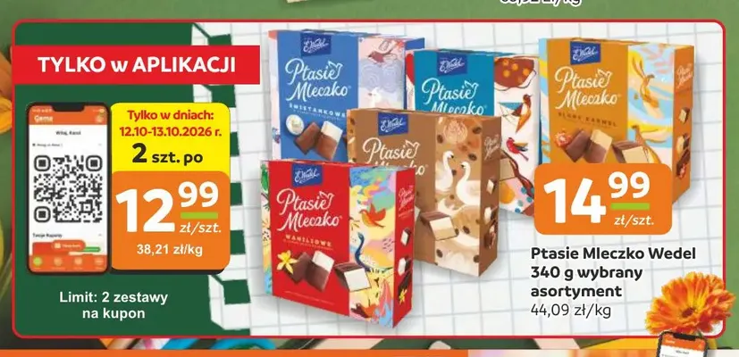 Ptasie Mleczko śmietankowe E.Wedel promocja w Gama