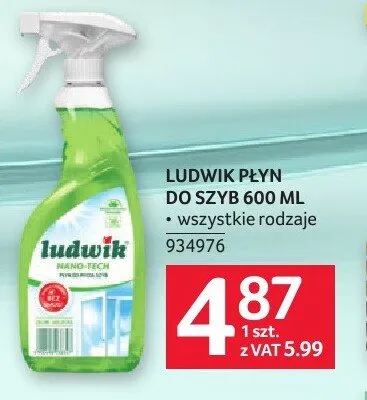 Płyn do szyb Ludwik promocja w Selgros
