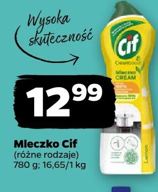 Mleczko Cif promocja w Netto