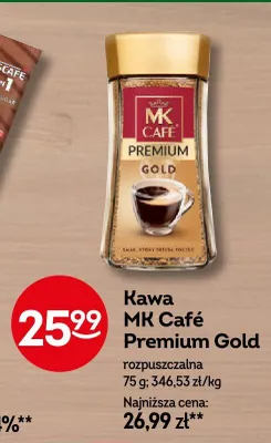Kawa MK Café Premium Gold promocja w Żabka