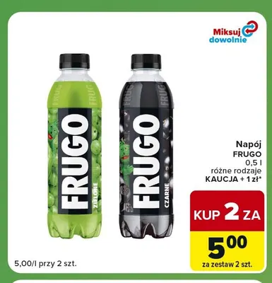 Napój Frugo czarne promocja w Carrefour Express