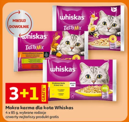 Mokra karma dla kota Whiskas promocja w Auchan
