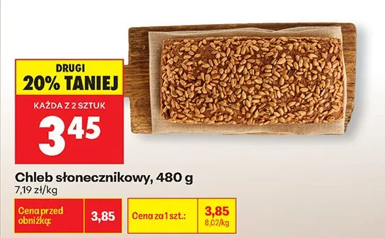 Chleb słonecznikowy promocja w Biedronka