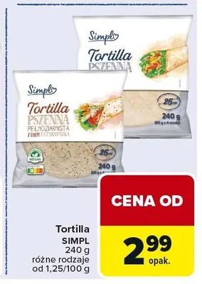 Tortilla SIMPL promocja w Carrefour