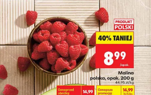 Malina polska promocja w Biedronka