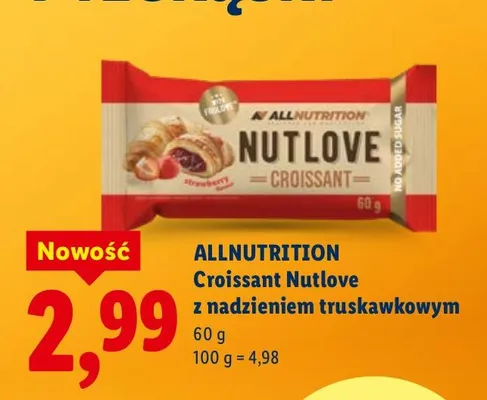 Croissant Nutlove z nadzieniem truskawkowym promocja w Lidl