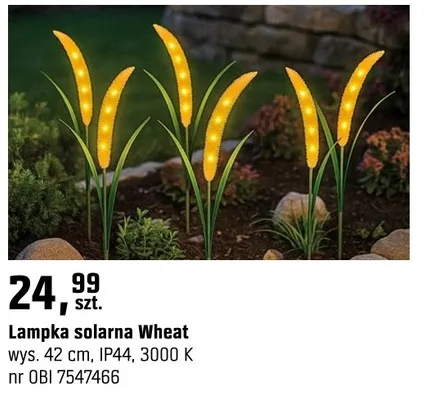 Lampka solarna Wheat promocja w OBI