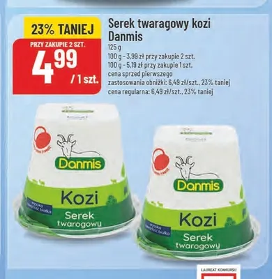Serek twarogowy kozi Danmis promocja w POLOmarket