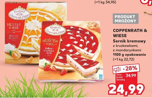 Serek kremowy z truskawkami Coppenrath & Wiese promocja w Kaufland