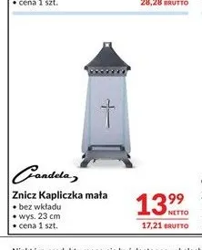 Znicz Kapliczka mała Candela promocja w Makro
