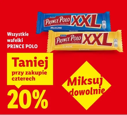 Wafelki wszystkie smaki promocja w Lidl