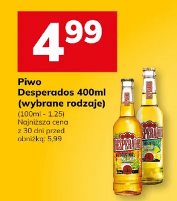 Piwo Desperados 400ml (wybrane rodzaje) promocja w Hitpol