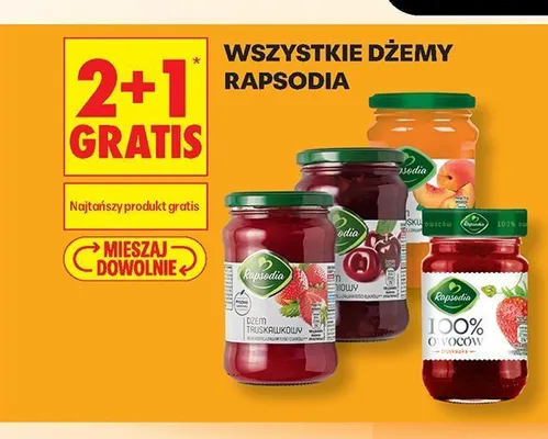 Dżem brzoskwiniowy Rapsodia promocja w Biedronka
