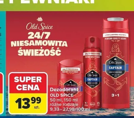 Dezodorant Old Spice 50 ml promocja w Carrefour Market