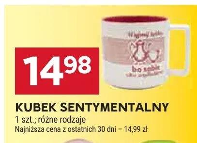 Kubek sentymentalny promocja w Stokrotka