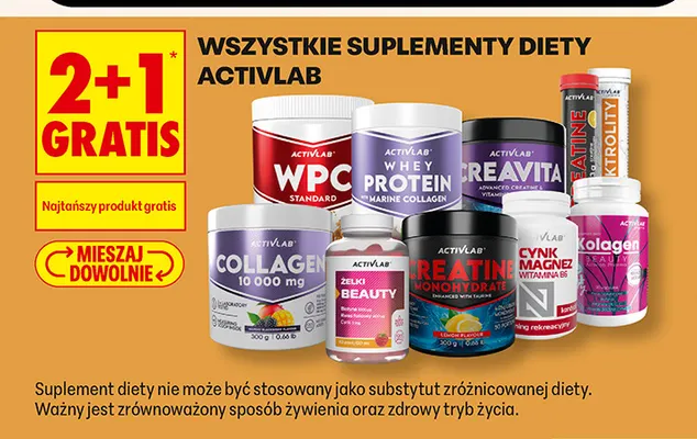 Odżywka białkowa Activlab Whey Protein Marine Collagen promocja w Biedronka