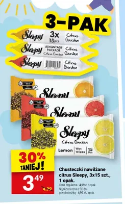 Chusteczki nawilżane Sleepy Citrus Garden 3-pak promocja w Twój Market