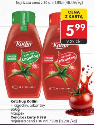 Ketchup Kotlin pikantny promocja w Market Point
