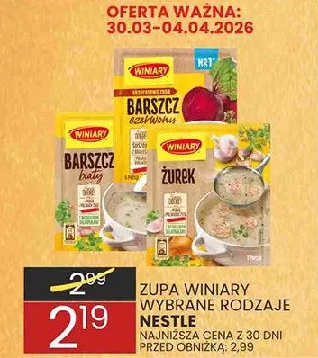 Zupa wybrane rodzaje promocja w Wafelek