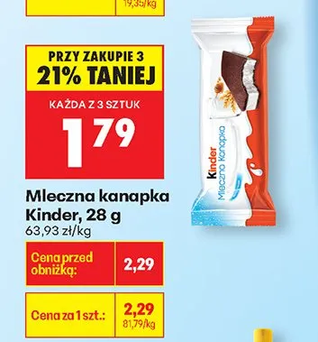 Mleczna kanapka promocja w Biedronka