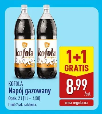 Napój gazowany Kofola Original promocja w Aldi
