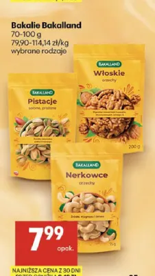 Orzechy włoskie Bakalland promocja w Delikatesy Centrum