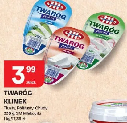 Twaróg klinek tłusty, półtłusty, chudy promocja w Chorten