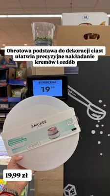 Obrotowa podstawa do dekoracji ciast Smukee Home promocja w Biedronka